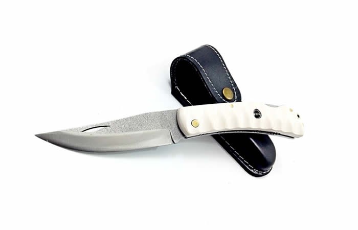 Koç Boynuzu Kilitli Yaylı Çakı Torbalı