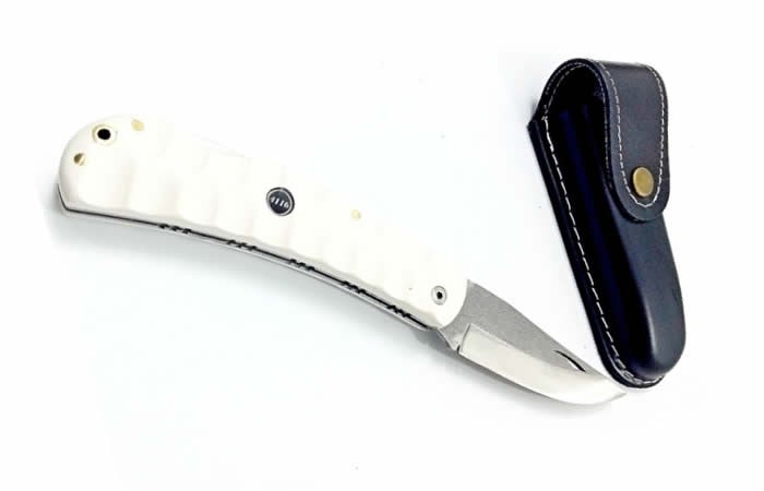 Koç Boynuzu Kilitli Yaylı Çakı Torbalı